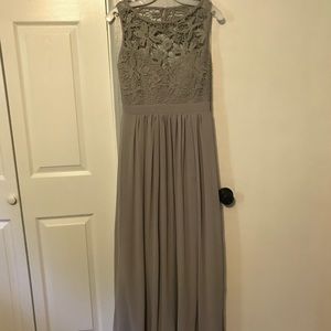 Gray Bridesmaid Dress